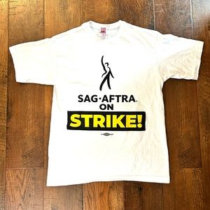 SAG / AFTRA collector’s on strike tee shirt, size M